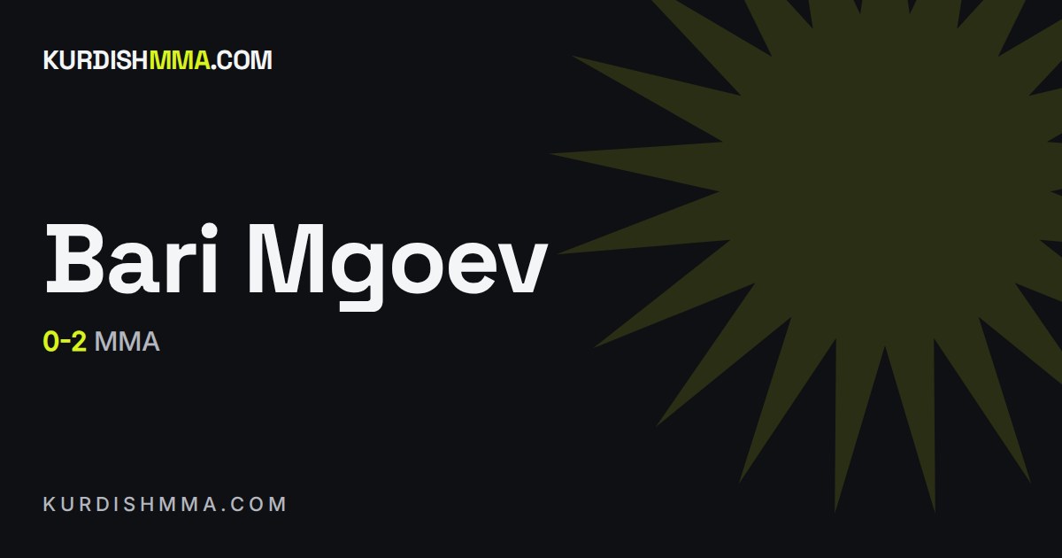 Bari Mgoev, record card from the register
