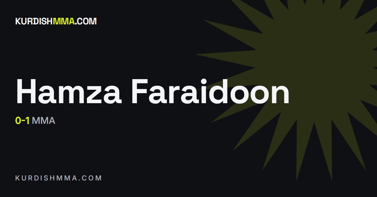 Hamza Faraidoon, record card from the register
